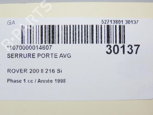 Front left lock ROVER 200 II Hatchback (RF) 216 Si | BP23176454C98 