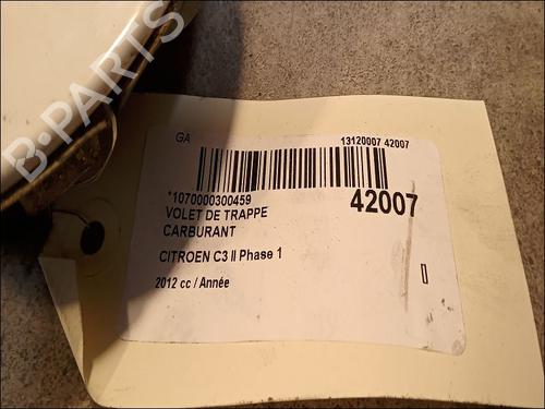 Tanklåg CITROËN C3 II (SC_) 1.4 VTi 95 (95 hp) 9616515