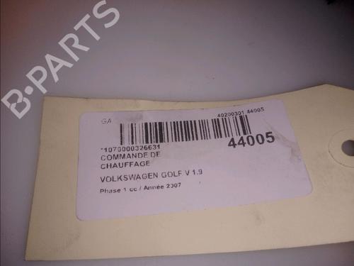 Climate control VW GOLF V (1K1) 1.9 TDI | BP15643365I5