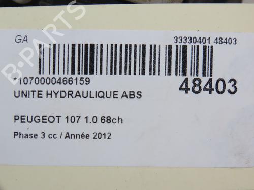 ABS pump PEUGEOT 107 (PM_, PN_) 1.0 | BP18528483M43