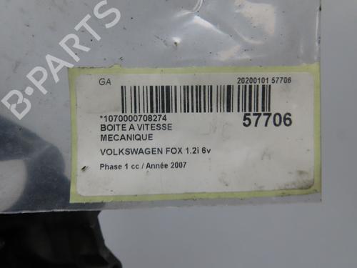 Used Gearbox Gearbox VW FOX Hatchback (5Z1, 5Z3, 5Z4) 1.2 (55 hp) 32845290 32845290