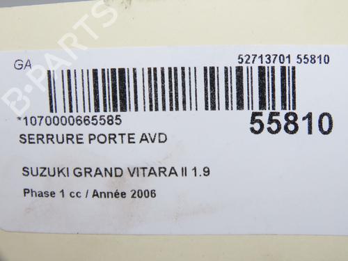 Høyre foran lås SUZUKI GRAND VITARA II (JT, TE, TD) 1.9 DDiS All-wheel Drive (JT419, TD44, JB419WD, JB419XD,... (129 hp) 32076137