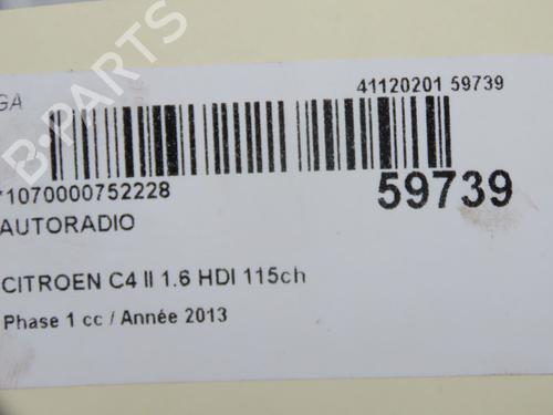 Radio CITROËN C4 II (NC_) 1.6 HDi 115 | BP36939842E6  - Image 7