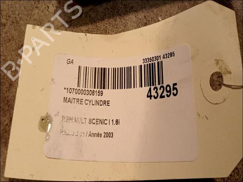 Used Brake master cylinder RENAULT SCÉNIC I MPV (JA0/1_, FA0_) 1.6 (JA00, JA16, JA15, JA19, JA1V, JA2B, JA2C, JA0B,... (107 hp) 23173747