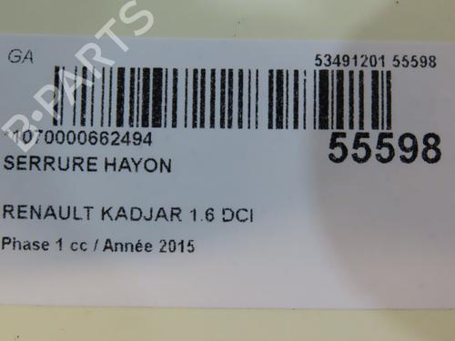 Bagklap lås RENAULT KADJAR (HA_, HL_) 1.6 dCi 130 (HLA4) | BP31121080C101 