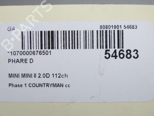Used Right headlight Right headlight MINI MINI CLUBMAN (R55) Cooper D (112 hp) 36396252 36396252