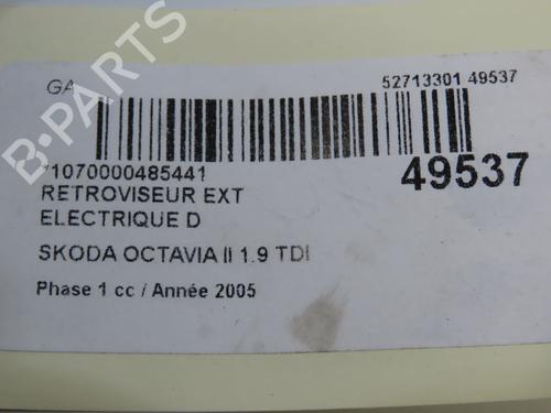 Right mirror SKODA OCTAVIA II Combi (1Z5) 1.9 TDI | BP28831330C27 