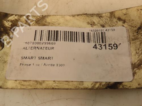 Used Alternator Alternator SMART FORTWO Coupe (451) 0.8 CDi (451.300) (45 hp) 16586310 16586310