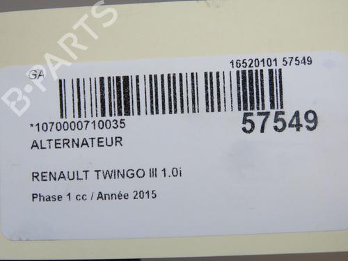 Alternator RENAULT TWINGO III (BCM_, BCA_) 1.0 SCe 70 | BP36819850M7 - Image 9