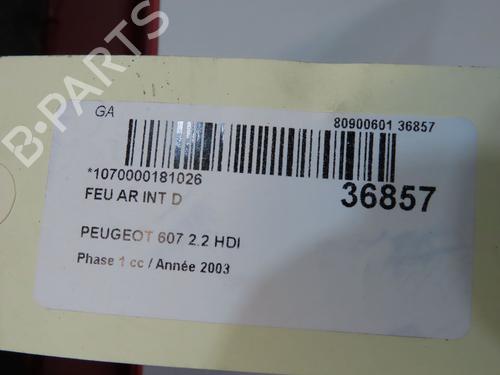 Right tailgate light PEUGEOT 607 (9D, 9U) 2.2 HDi | BP9602697C80 - Image 4