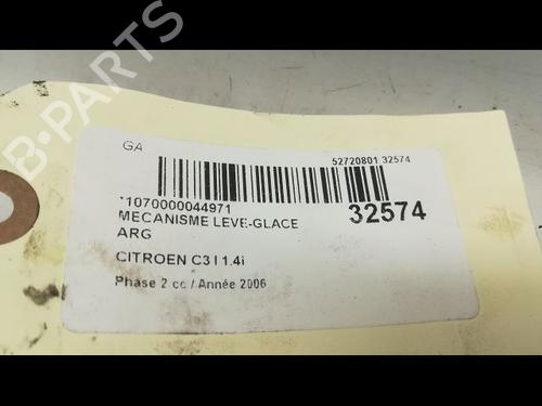 Used Rear left window mechanism Rear left window mechanism CITROËN C3 I (FC_, FN_) 1.6 16V (109 hp) 9593565 9593565