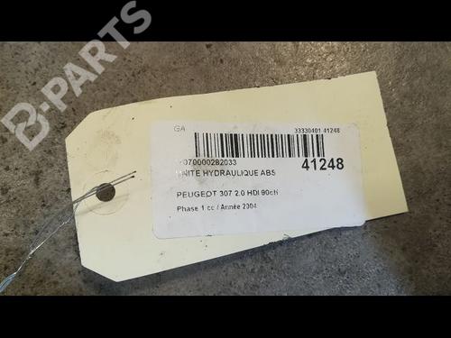 ABS pump PEUGEOT 307 (3A/C) 2.0 HDi 90 | BP9614304M43 