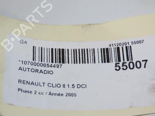 Bilradio RENAULT CLIO II (BB_, CB_) 1.5 dCi (B/CB07) (65 hp) 29045756