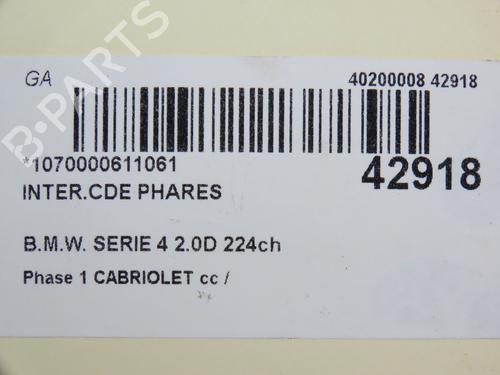 Interruttore luci Interruttore luci BMW 4 Convertible (F33, F83) 425 d (224 hp) 36494303 36494303