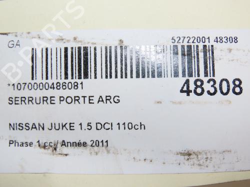 Rear left lock NISSAN JUKE (F15) 1.5 dCi | BP28831970C100