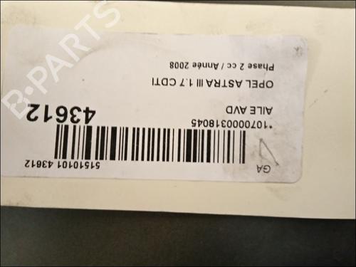 Used Right front fenders OPEL ASTRA H GTC (A04) 1.7 CDTi (L08) (101 hp) 9618553