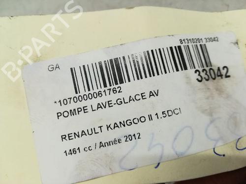 Used Washer pump RENAULT KANGOO / GRAND KANGOO II (KW0/1_) 1.5 dCi 90 (KW05, KW08, KW0G, KW11) (90 hp) 14881416