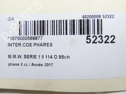 Headlight switch BMW 1 (F20) 114 d | BP33008053I24  - Image 5