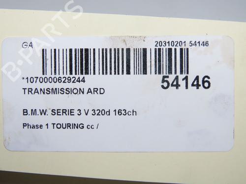 Used Right rear driveshaft Right rear driveshaft BMW 3 Touring (E91) 320 d (163 hp) 33059344 33059344