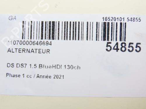 Alternator DS DS 7 Crossback (J4_, JR_, JC_) 1.5 BlueHDi 130 (JCYHZJ, JCYHZR) | BP28829156M7