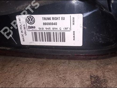 Right tailgate light VW GOLF VI (5K1) 1.6 TDI | BP9605922C80 
