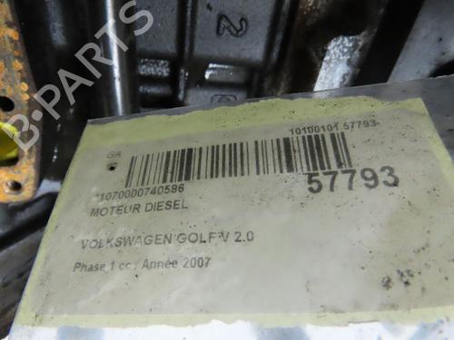 Used Engine Engine VW GOLF V (1K1) 2.0 TDI 16V 4motion (140 hp) 33998681 33998681