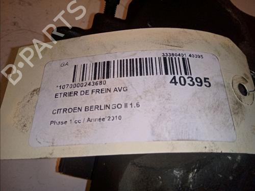 Left front brake caliper CITROËN BERLINGO MULTISPACE (B9) 1.6 HDi 90 | BP14878302M105 - Image 3