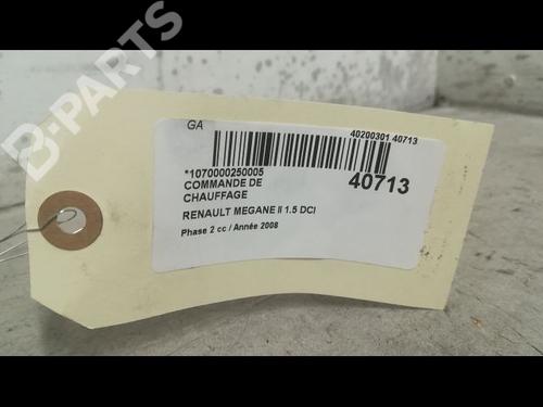 Climate control RENAULT MEGANE II (BM0/1_, CM0/1_) 1.5 dCi (BM1F, CM1F) | BP9609720I5 