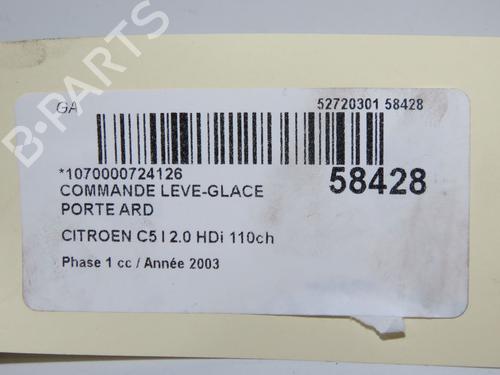 Right rear window switch CITROËN C5 I (DC_) 2.0 HDi (DCRHZB, DCRHZE) | BP33728136I28 - Image 4