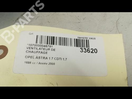 Heater blower motor OPEL ASTRA G Hatchback (T98) 1.7 DTI 16V (F08, F48) | BP9593729M62 