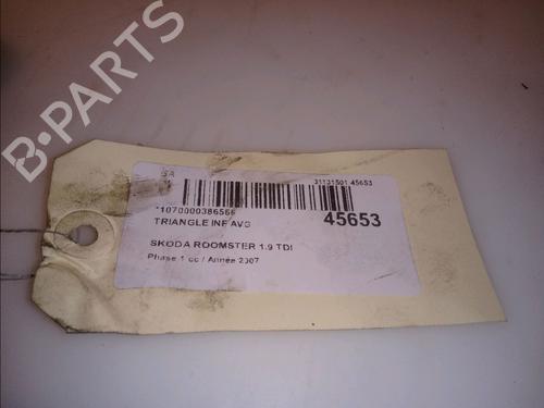 Used Left front suspension arm SKODA ROOMSTER (5J7) 1.9 TDI (105 hp) 23173466