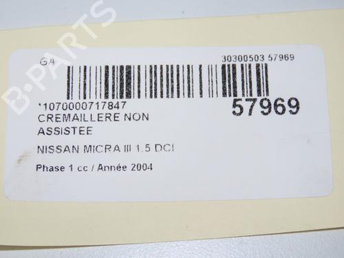 Steering rack NISSAN MICRA III (K12) 1.5 dCi | BP32377328M22