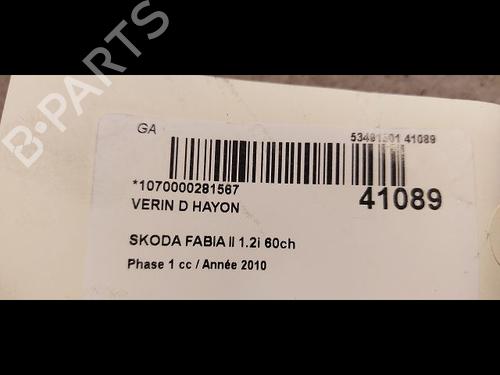 Tailgate lift support SKODA FABIA II (542) 1.2 | BP14879980C138 