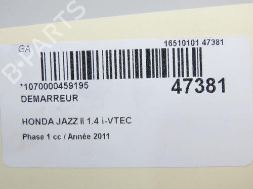 Used Starter Starter HONDA JAZZ III (GE_, GG_, GP_, ZA_) 1.3 i (GE6, GG3, GG6) (100 hp) 33222703 33222703