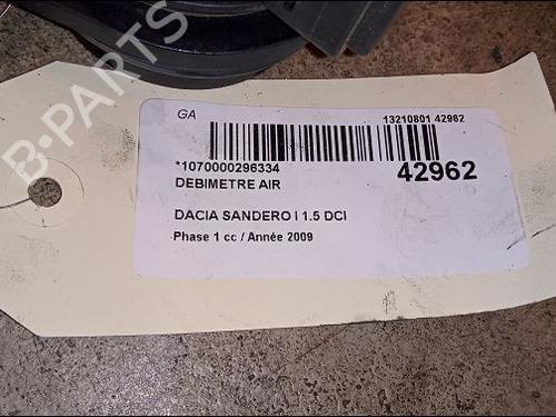 Used Mass air flow sensor DACIA SANDERO 1.5 dCi (86 hp) 9616149