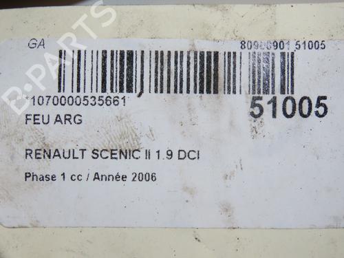 Used Left taillight RENAULT SCÉNIC II (JM0/1_) 1.9 dCi (125 hp) 28832765