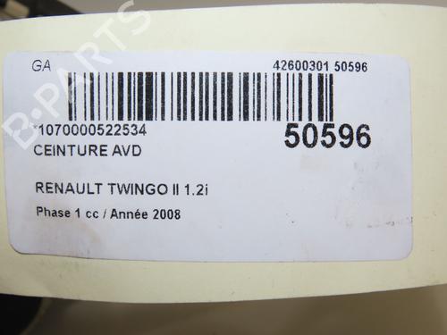 Used Front right belt tensioner RENAULT TWINGO II (CN0_) 1.2 (CN0D) (58 hp) 28830686