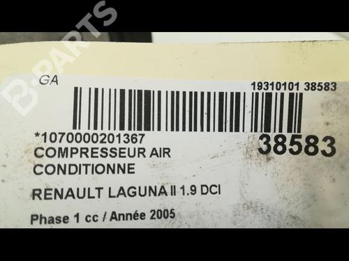 AC compressor RENAULT LAGUNA II (BG0/1_) 1.9 dCi (BG08, BG0G) | BP9604017M34 
