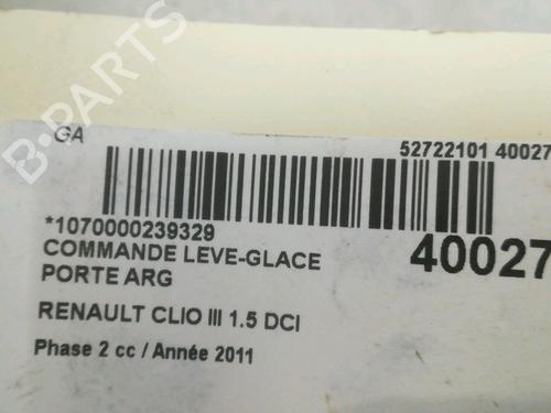 Used Left rear window switch RENAULT CLIO III (BR0/1, CR0/1) 1.5 dCi (75 hp) 9608556