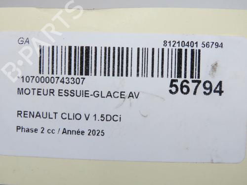 Front wiper motor RENAULT CLIO V (B7_) 1.5 Blue dCi 100 (B7AD) | BP33998962M29 - Image 3