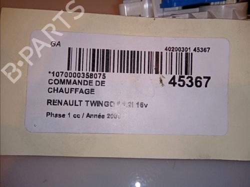 Used Climate control Climate control RENAULT TWINGO II (CN0_) 1.2 16V (CN0K, CN0V, CN0A) (76 hp) 11101125 11101125