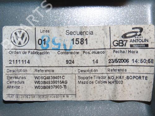Rear left window mechanism VW POLO IV (9N_, 9A_) 1.4 TDI | BP28831782C24 