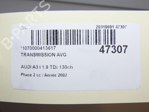 Left front driveshaft AUDI A3 (8L1) 1.9 TDI | BP28801536M38