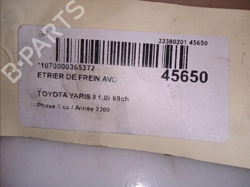 Used Right front brake caliper TOYOTA YARIS (_P9_) 1.0 VVT-i (KSP90_, KSP90R) (69 hp) 14877730