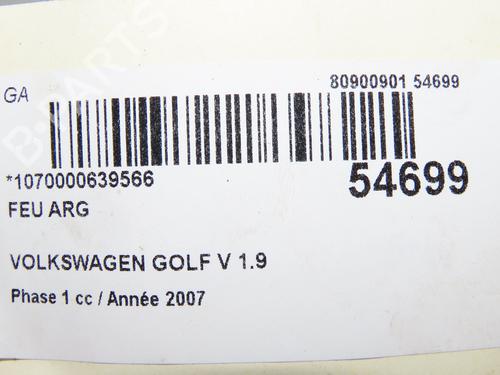 Left taillight VW GOLF V (1K1) 1.9 TDI | BP31121246C34 