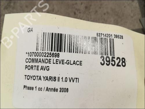 Used Left front window switch TOYOTA YARIS (_P9_) 1.0 VVT-i (KSP90_, KSP90R) (69 hp) 9607028