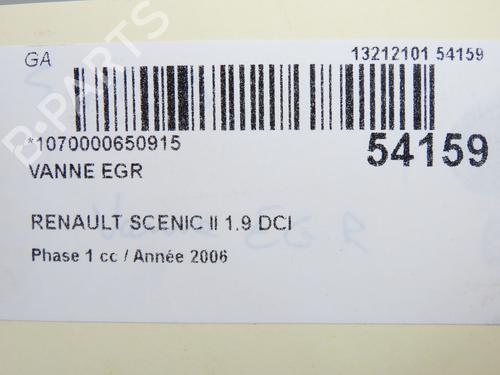 Used Egr RENAULT GRAND SCÉNIC II (JM0/1_) 1.9 dCi (JM14) (131 hp) 29759962