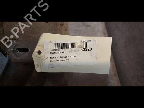 Used Exhaust system RENAULT ESPACE IV (JK0/1_) 2.2 dCi (JK0H) (150 hp) 14874662