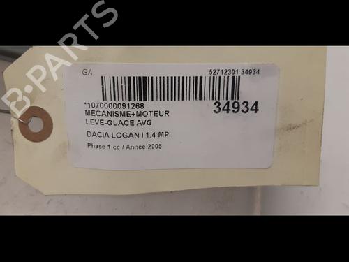 Used Front left window mechanism DACIA LOGAN (LS_) 1.4 (LS0A, LS0C, LS0E, LS0G) (75 hp) 9596851