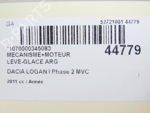 Used Rear left window mechanism DACIA LOGAN MCV (KS_) 1.5 dCi (KS04) (88 hp) 11103186